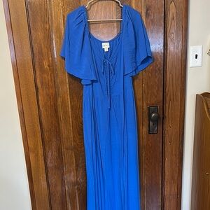 Ava & Viv Royal Blue Maxi Dress